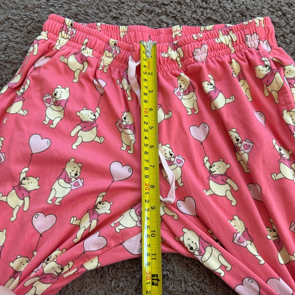 Disney Winnie the Pooh Pajama PJ Set 2 Piece Sleepwear Pants Top XS S - Picture 9 of 10